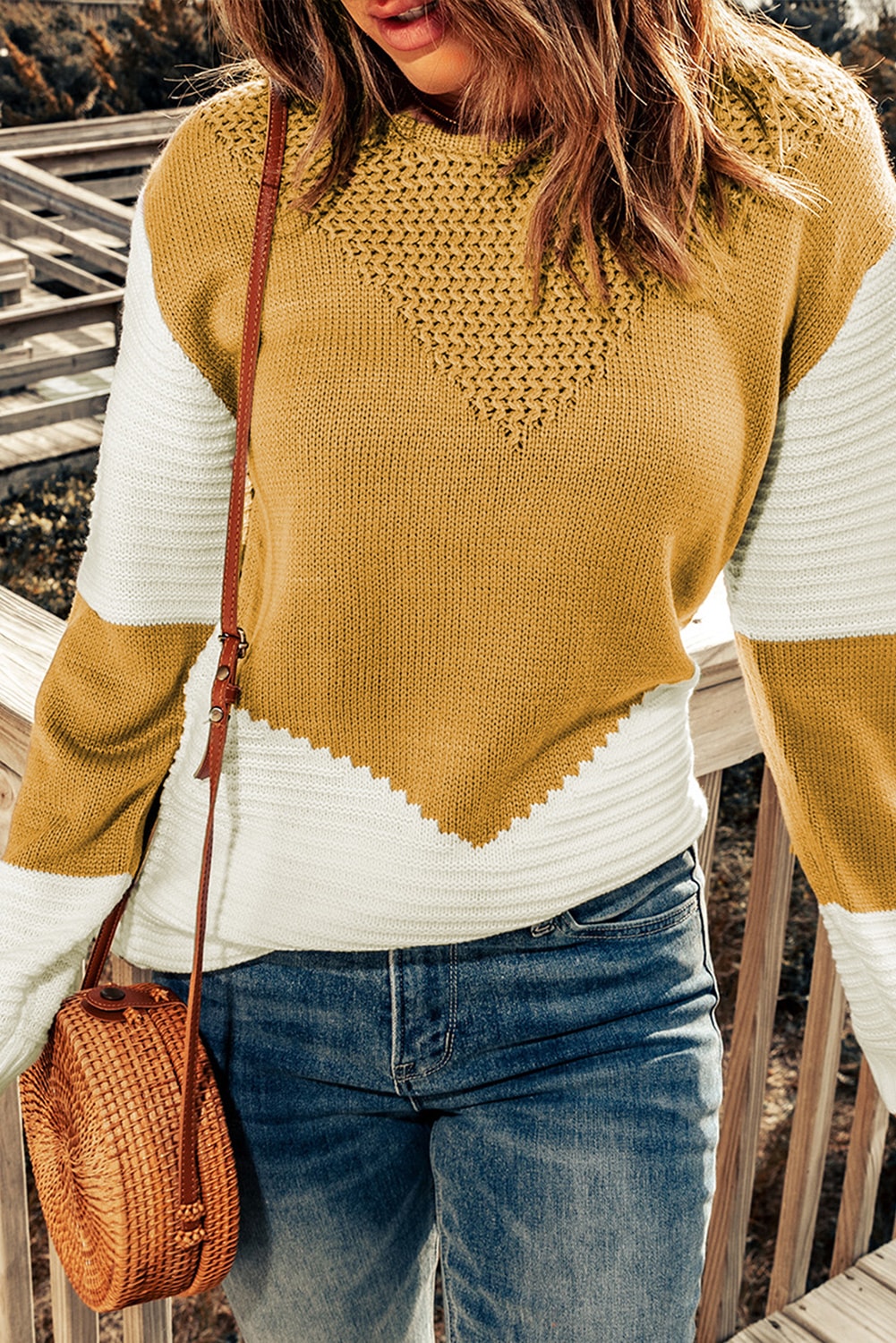 Women's Chevron Pullover Sweater