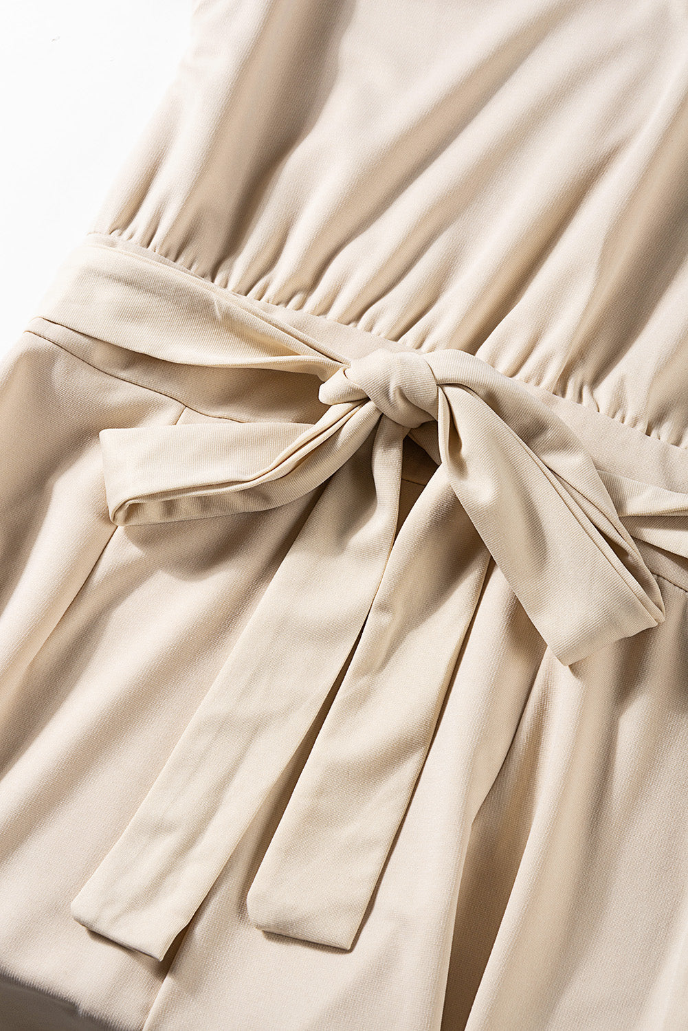 Leg Jumpsuit for Women Apricot Oh So Glam Belted Wide