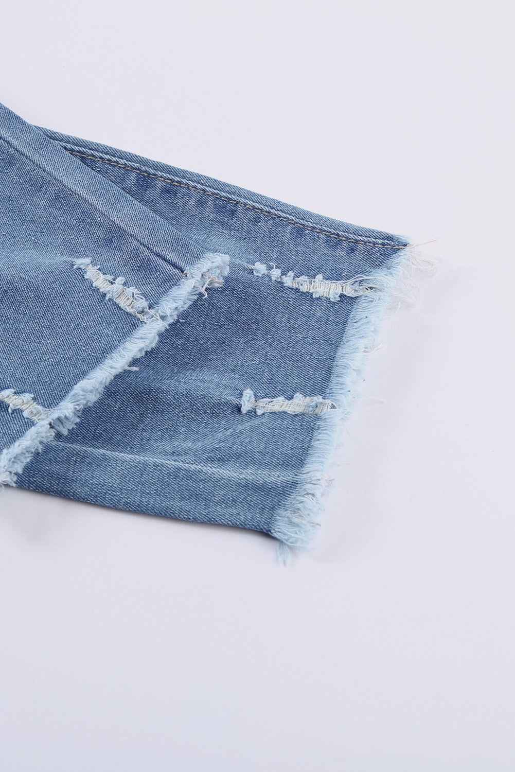 Women's Pants Featuring Fashion Light Blue Distressed Boyfriend Denim