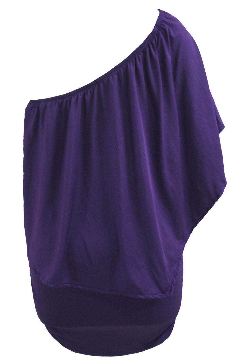 Women's Mini Dress Featuring Multi-way Dressing Layered Purple