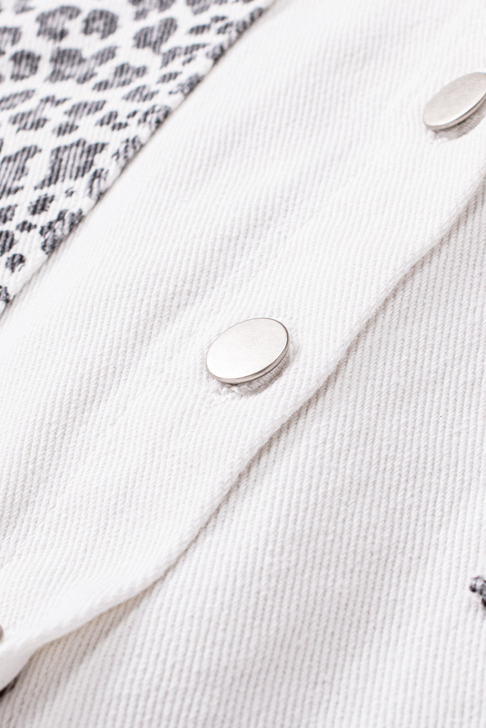 Women's White Jeans Shirt Jacket