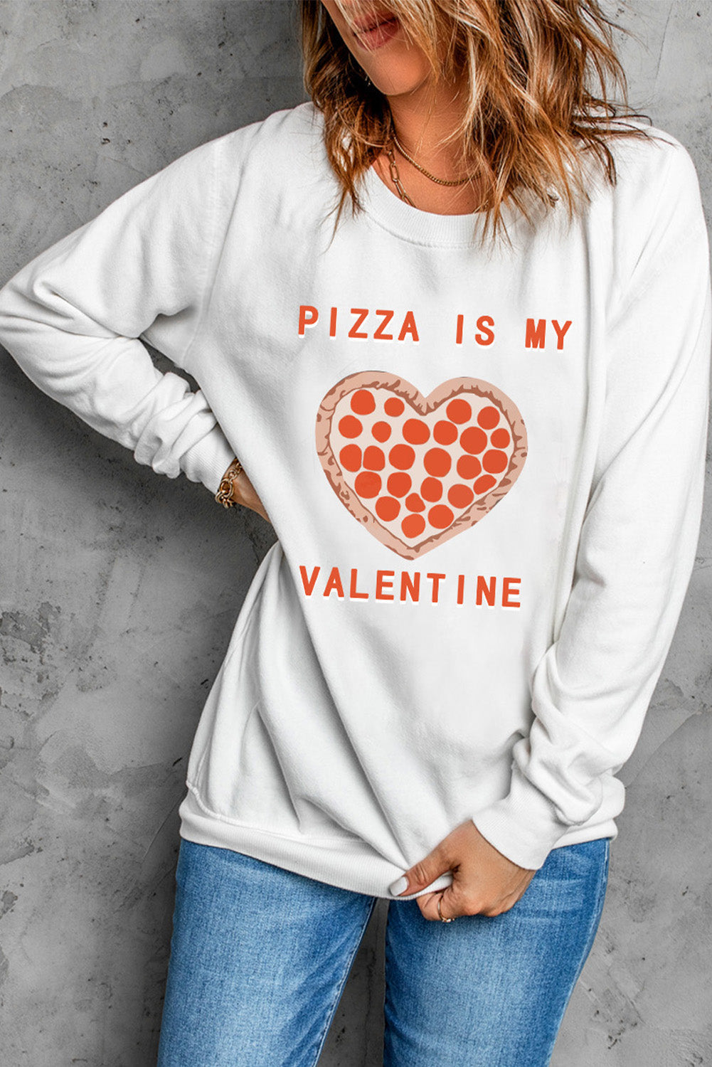 Sweatshirt for Women Graphic-Print Print