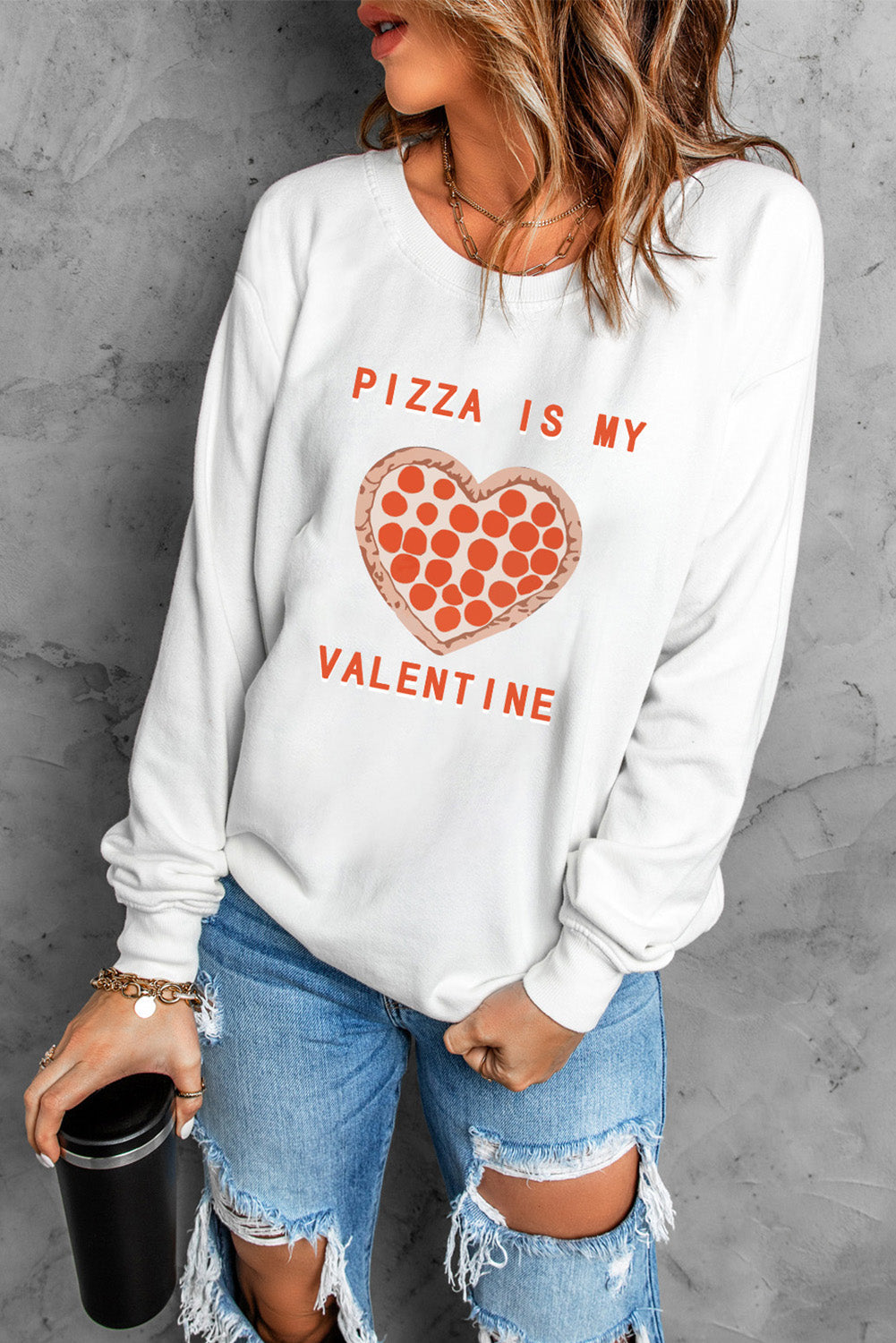 Sweatshirt for Women Graphic-Print Print