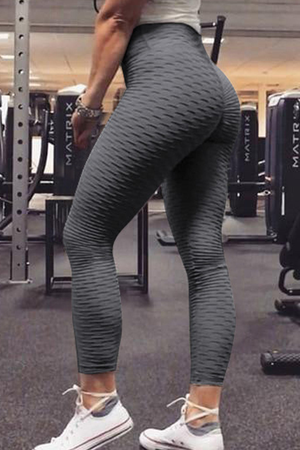 Women's Women's Gray Perfect Shape High-Rise Sprot Leggings