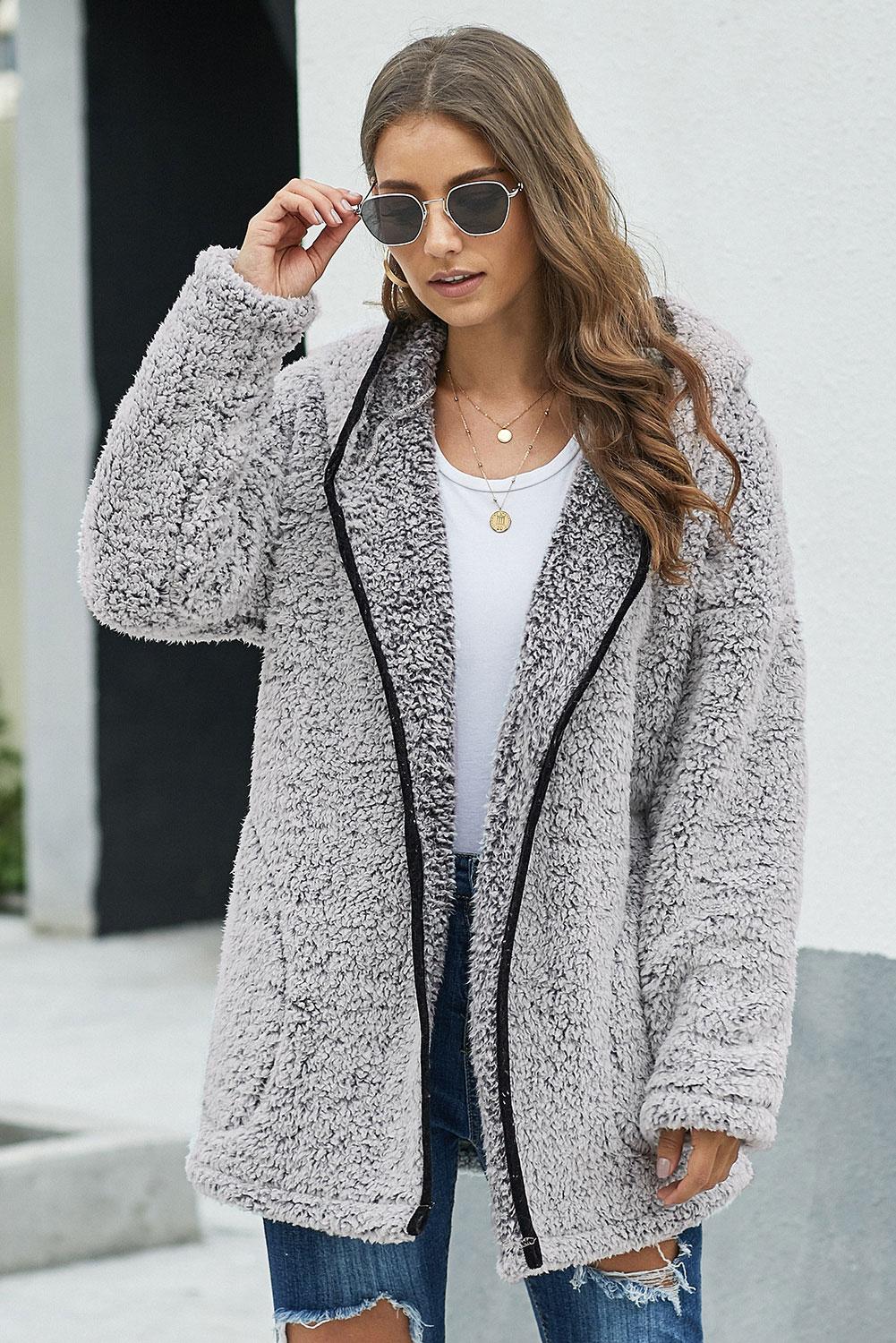 Coat for Women Waiting Dark Gray Wubby Women's Winter Leave Them