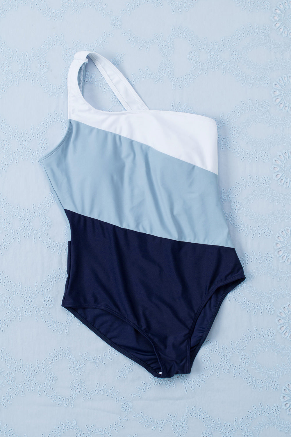 Women's One-piece One Shoulder Open-Back Swimwear