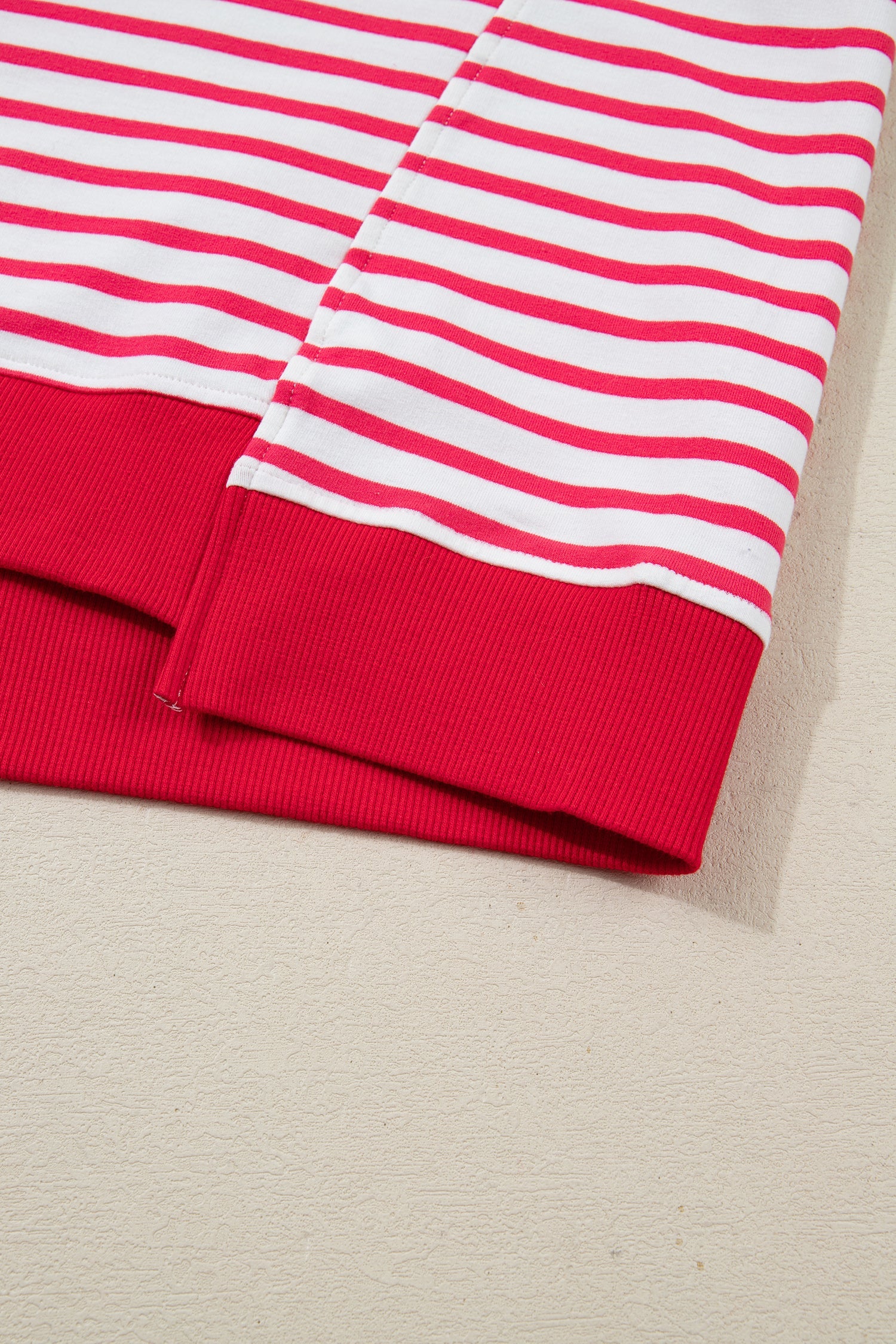 Everyday Drop-Shoulder Red Stripe Half Sleeve T Shirt