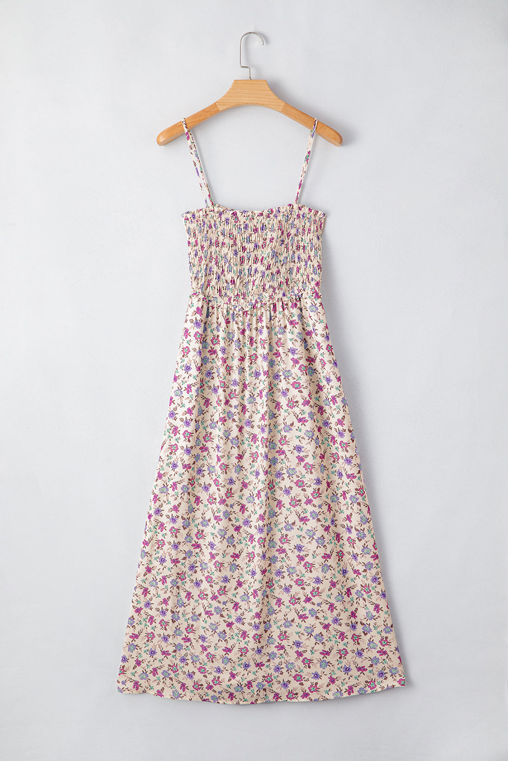 Bohemian Ditsy Floral Smocked Fit Flare Sundress