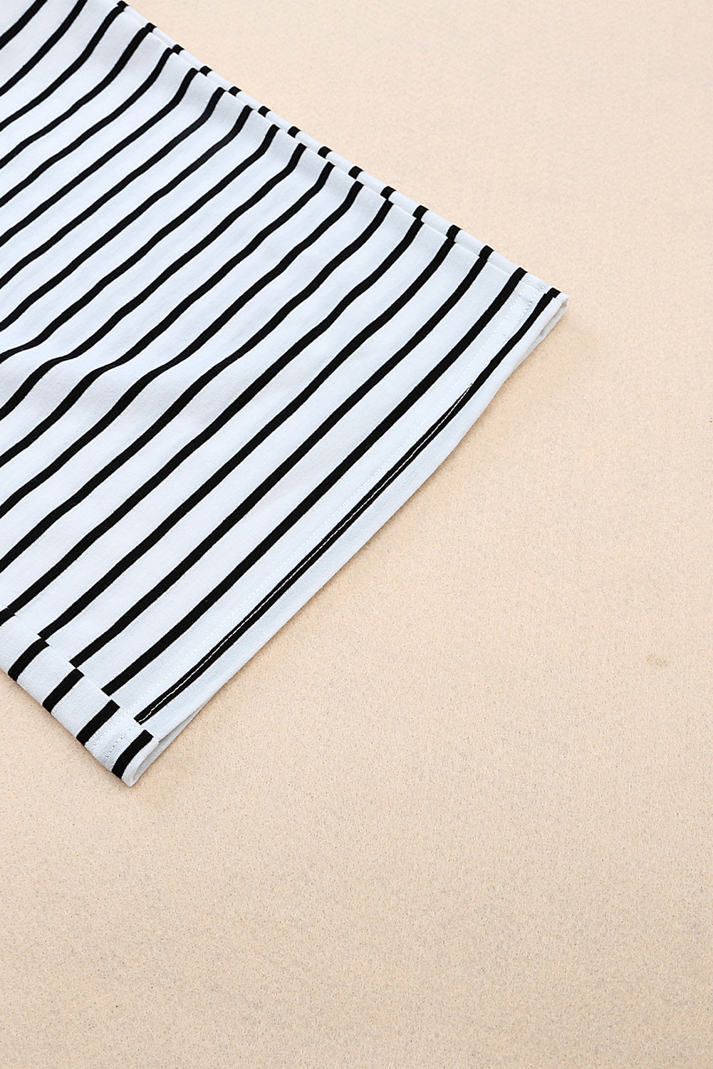 Women's Leg Pants with Drawcord Striped Wide