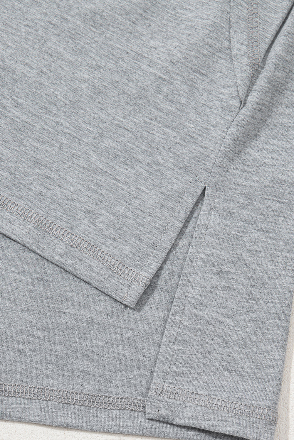High Raglan Half Sleeve V Neck Oversized T Shirt