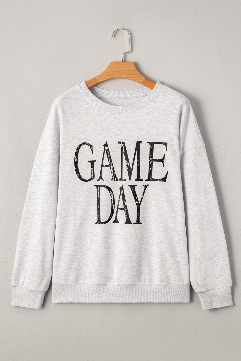 Washed GAME Retro GAME DAY Graphic Baggy Sweatshirt