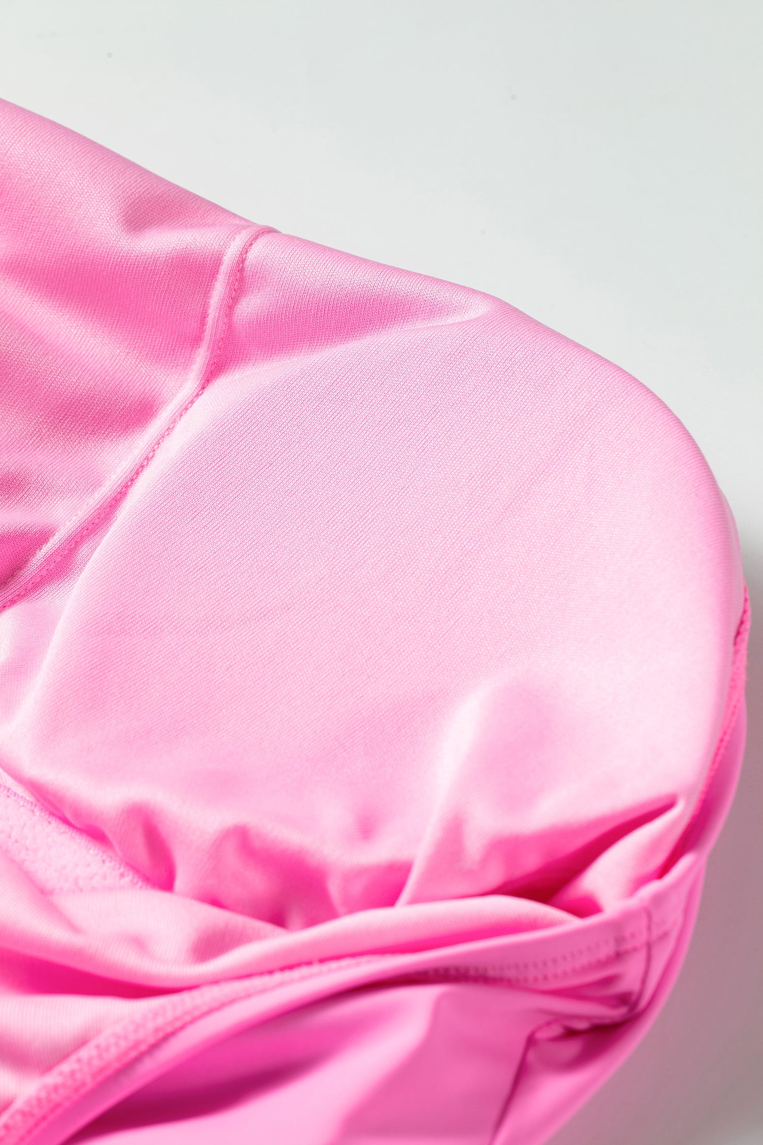 Solid Bright Pink Tunic Tank Dress Athletic Shorts 2-Piece Outfit