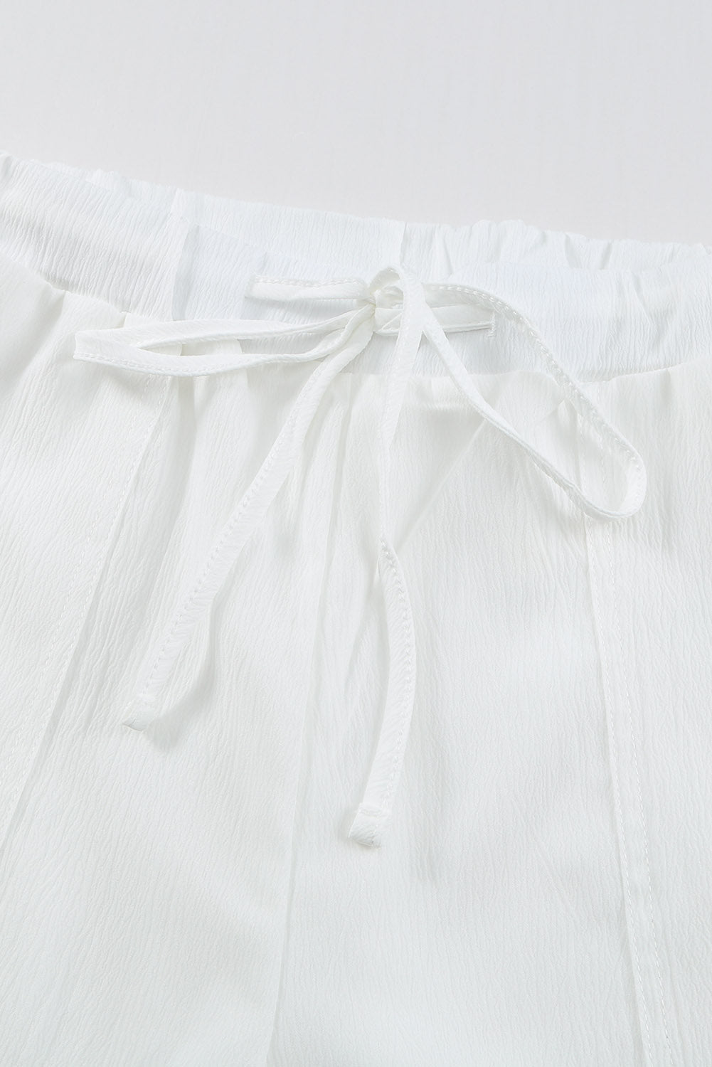 Women's Waist Crinkled Wide Leg Pants