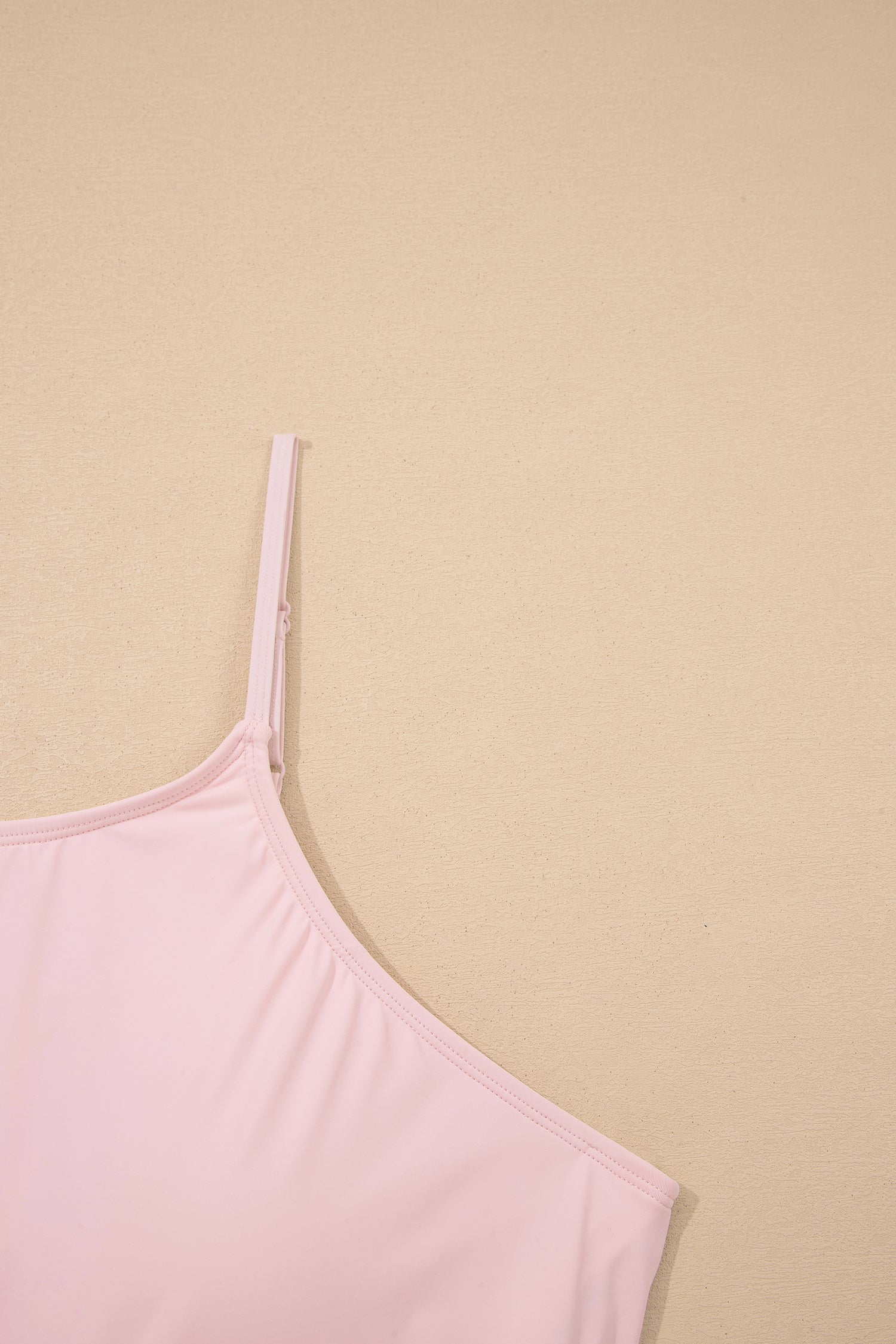 Plus Shorts Size Build-in Sleeveless Dress With Short 2-Piece Outfit in Pink
