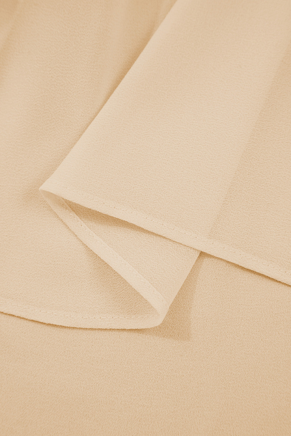 Pleated Ruffle Long-Sleeved Chiffon Blouse