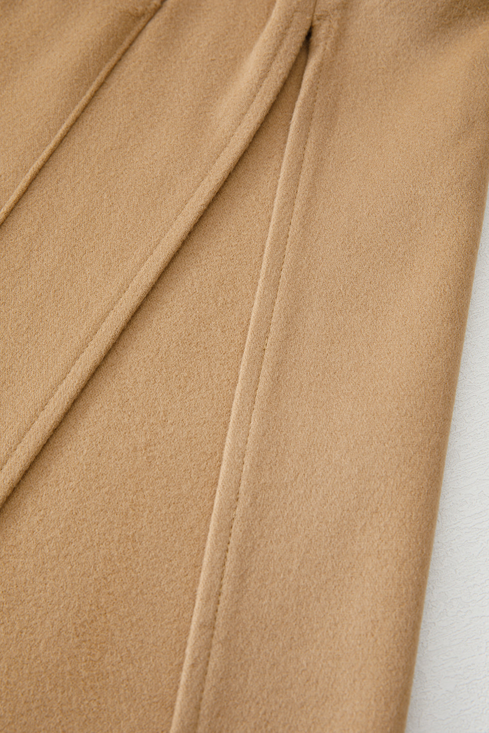 Solid Everyday Zip-Front Hooded Coat in Light French Beige