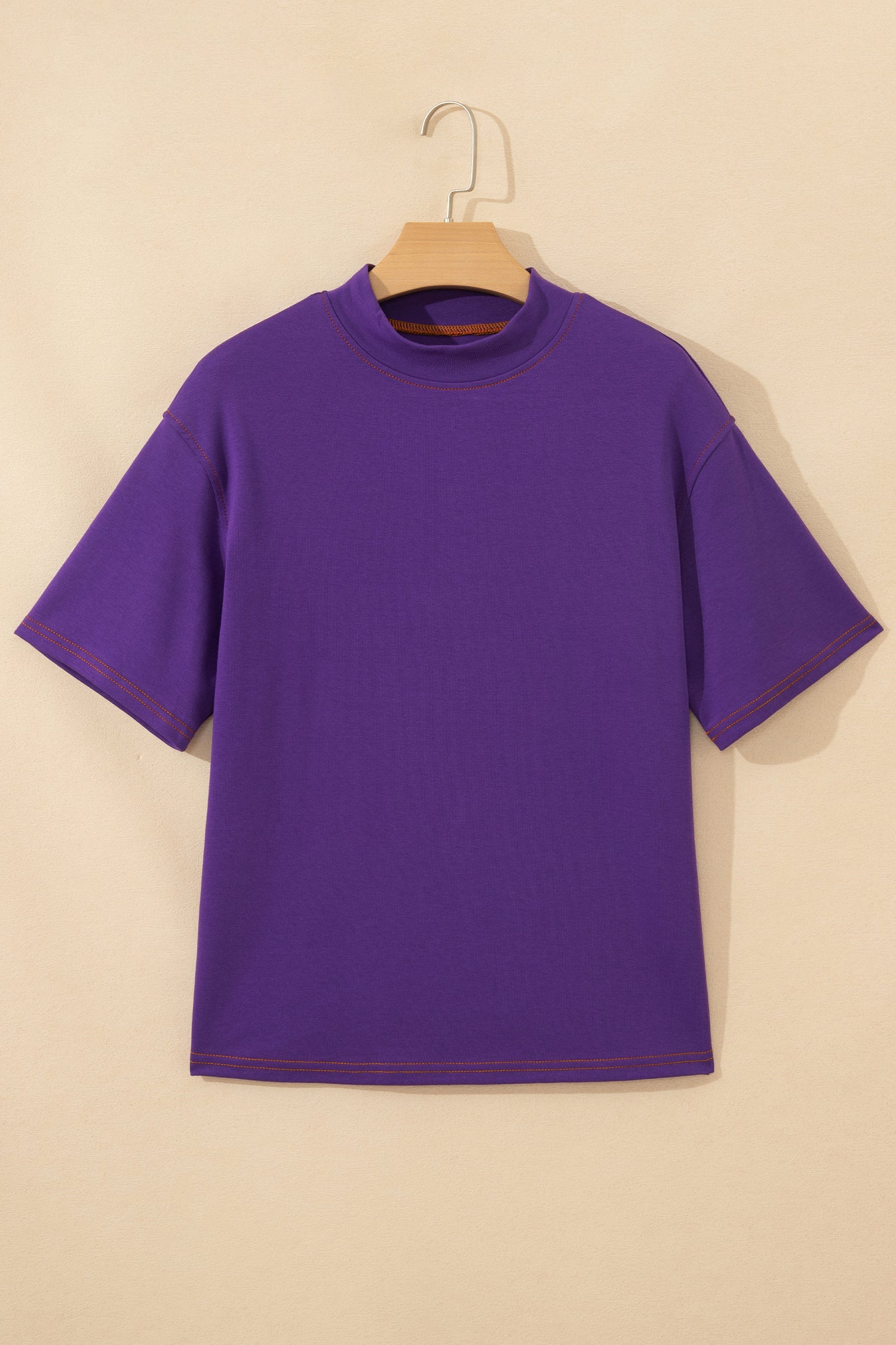 Reversible Contrast-Stitched T-Shirt
