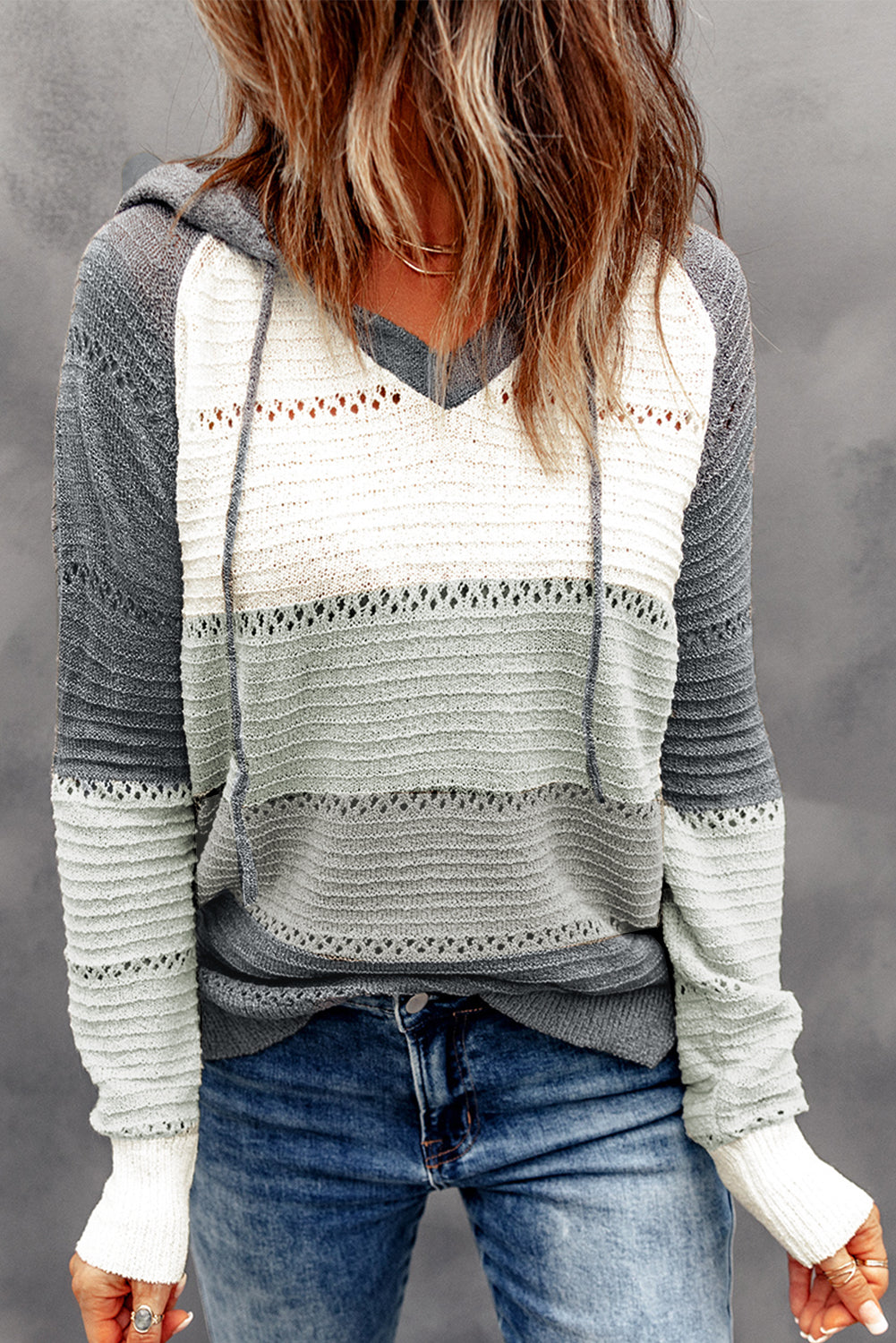 Beach Bonfire Knit Hoodie