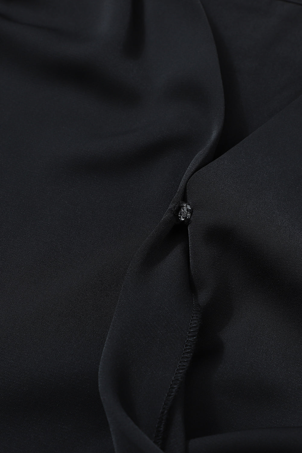 Women's Blouse with Surplice Neck Shirred Cuffs Draped