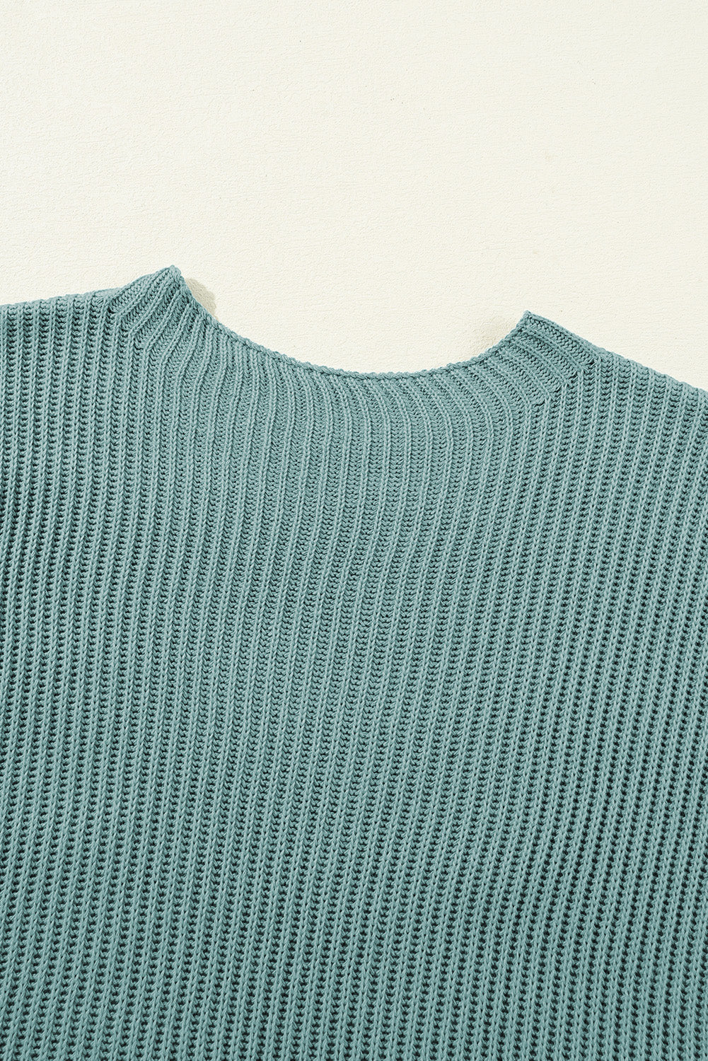 Slit Short-Sleeved Side Roomy Knit Top