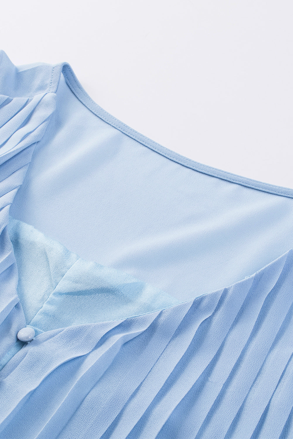 Romper for Women Buttons Pleat-Detail Ruffle-Trimmed Tie Waist