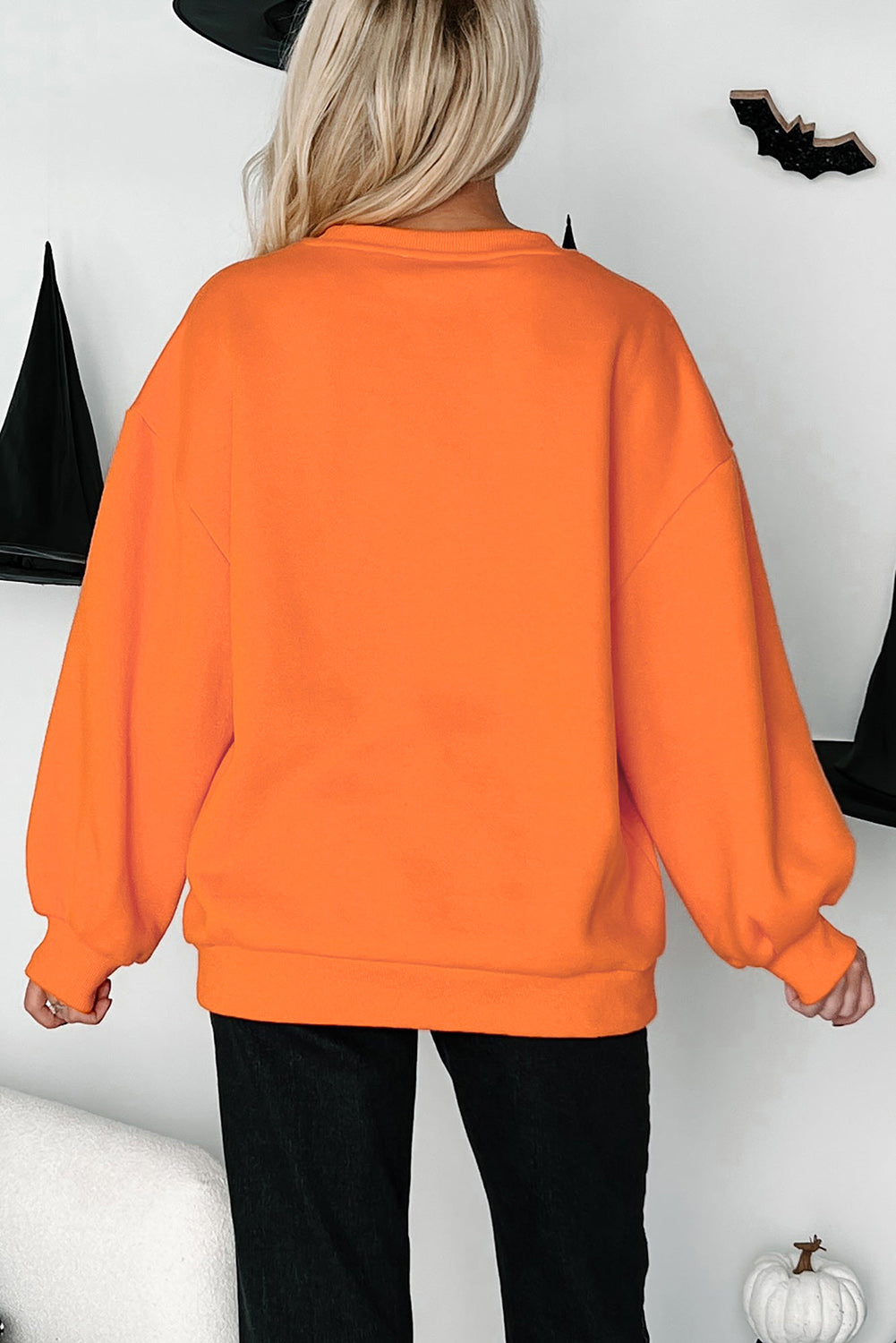 Dancing Critters Sequin Halloween Crewneck Sweatshirt