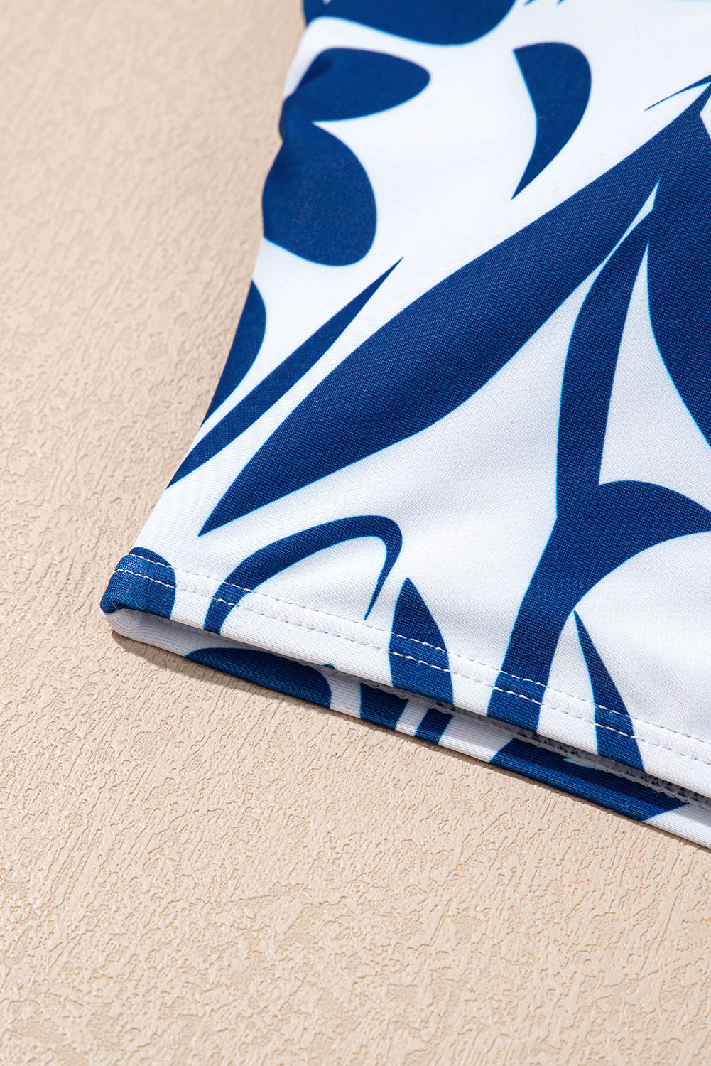Printed One-shoulder High Waisted Bikini