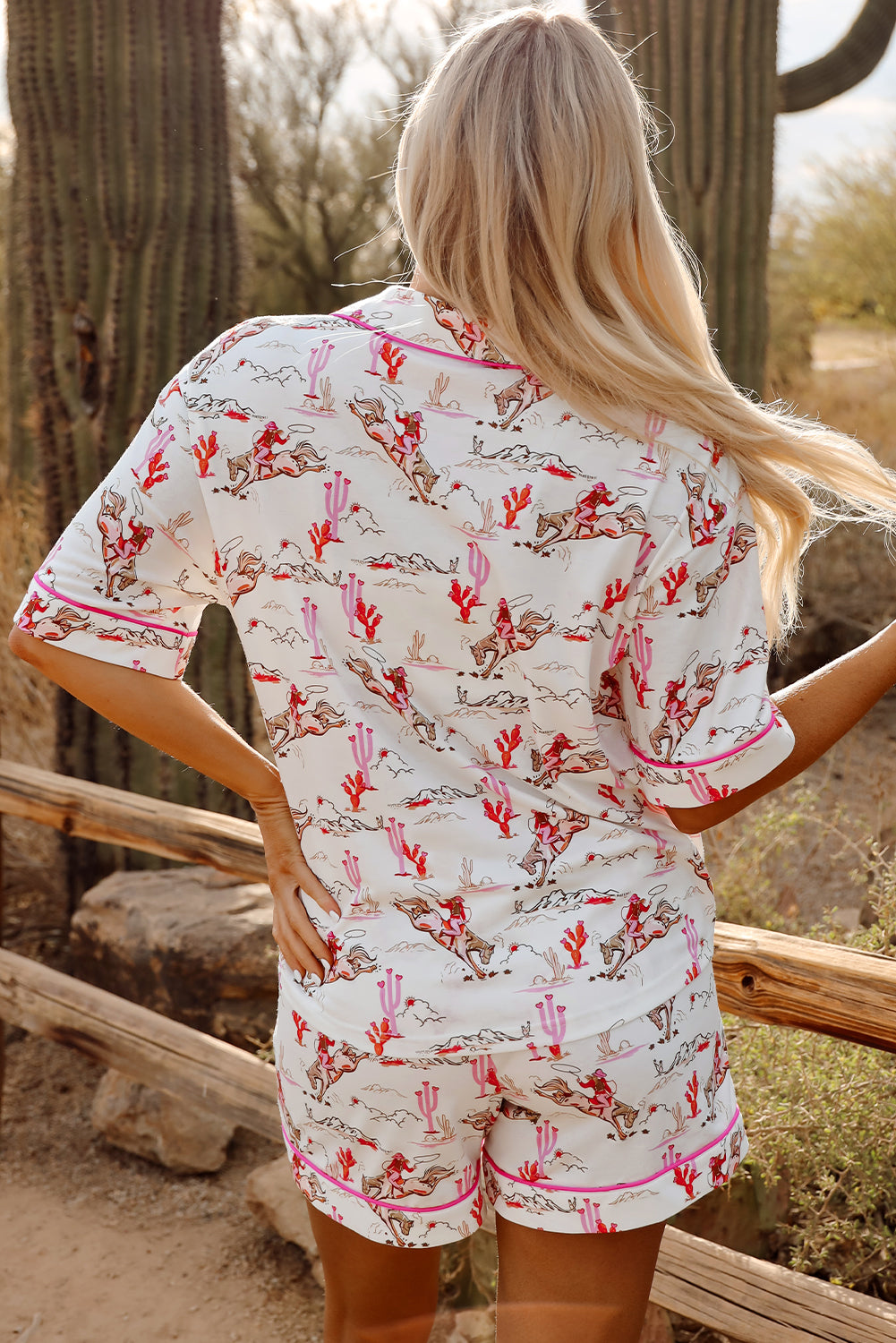 Cowgirl Country Print Pajamas Set Style