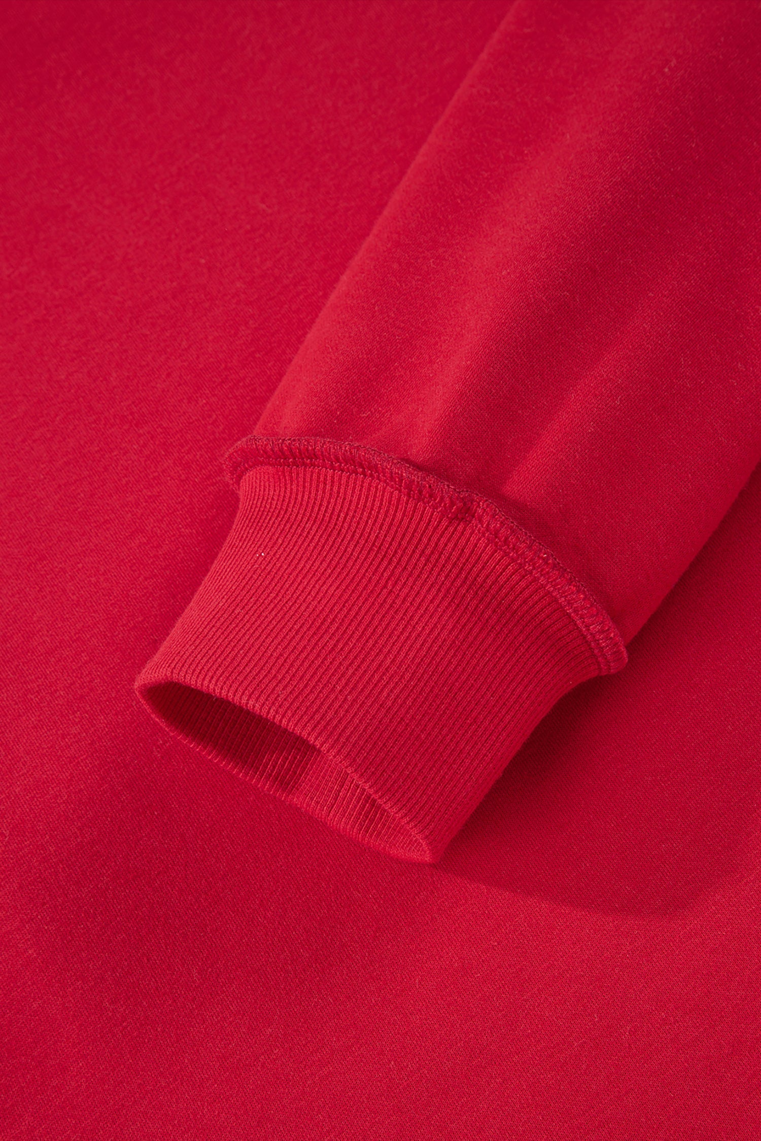 Oversize Sweatshirt Reversible Mock-Neck in Red