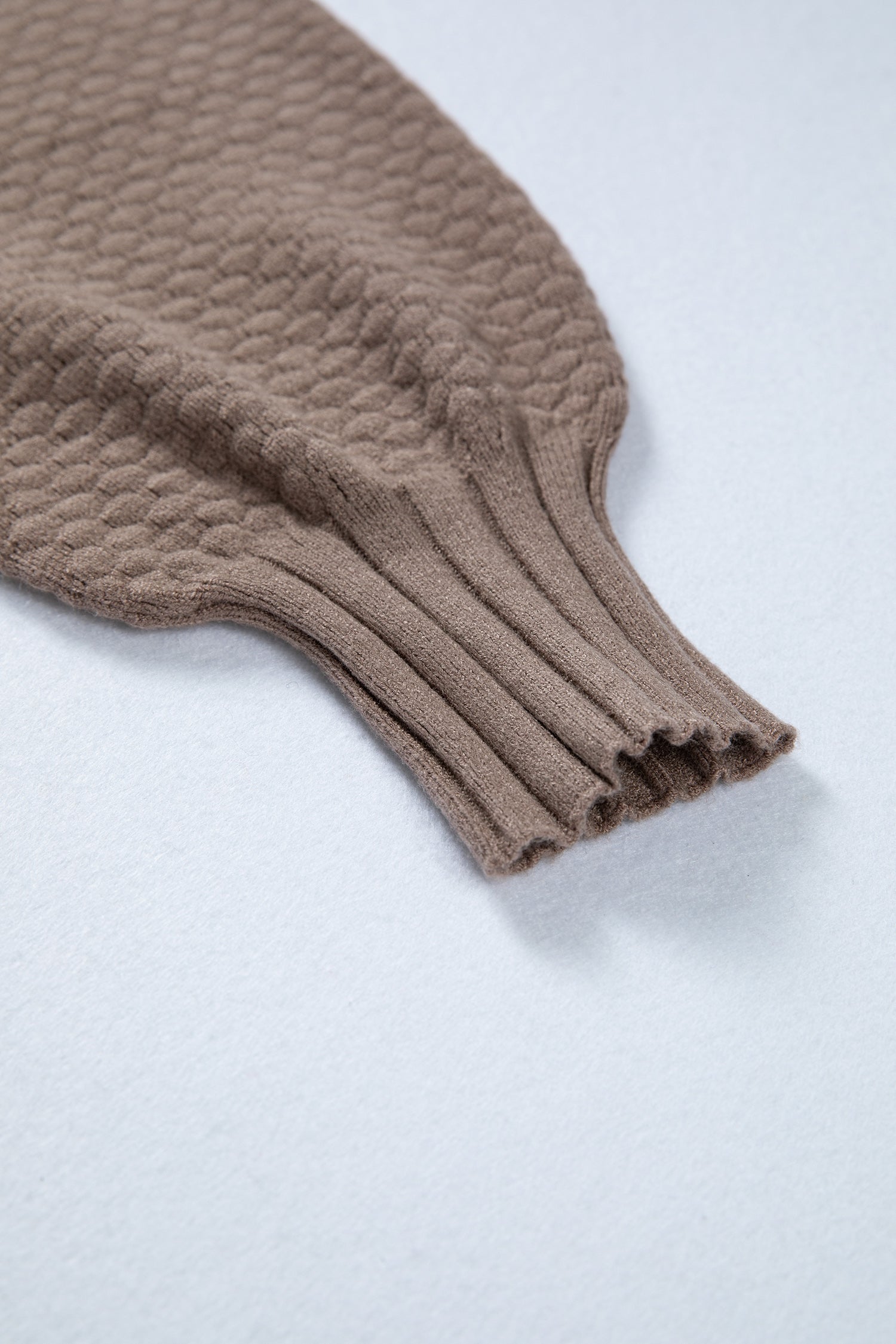 Mixed Button Texture Knit V-Neck Cardigan Knit Top