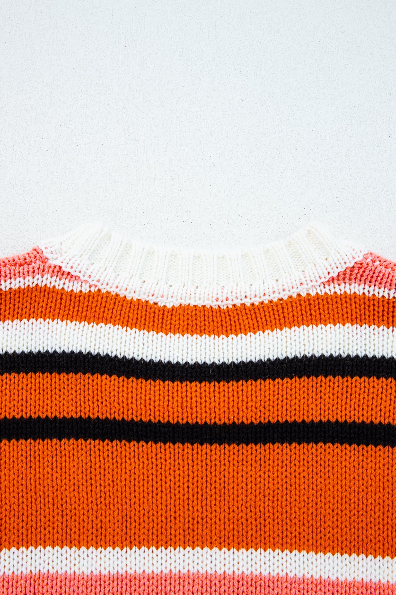 Drop-Shoulder Cropped Pullover Knit Top