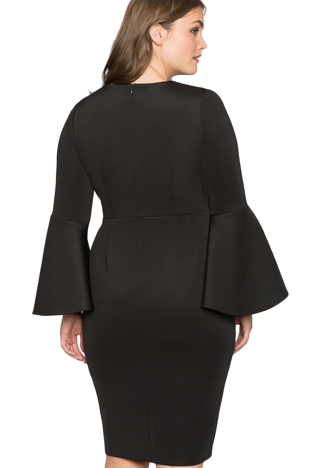 Plus size Flare Sleeve Dress