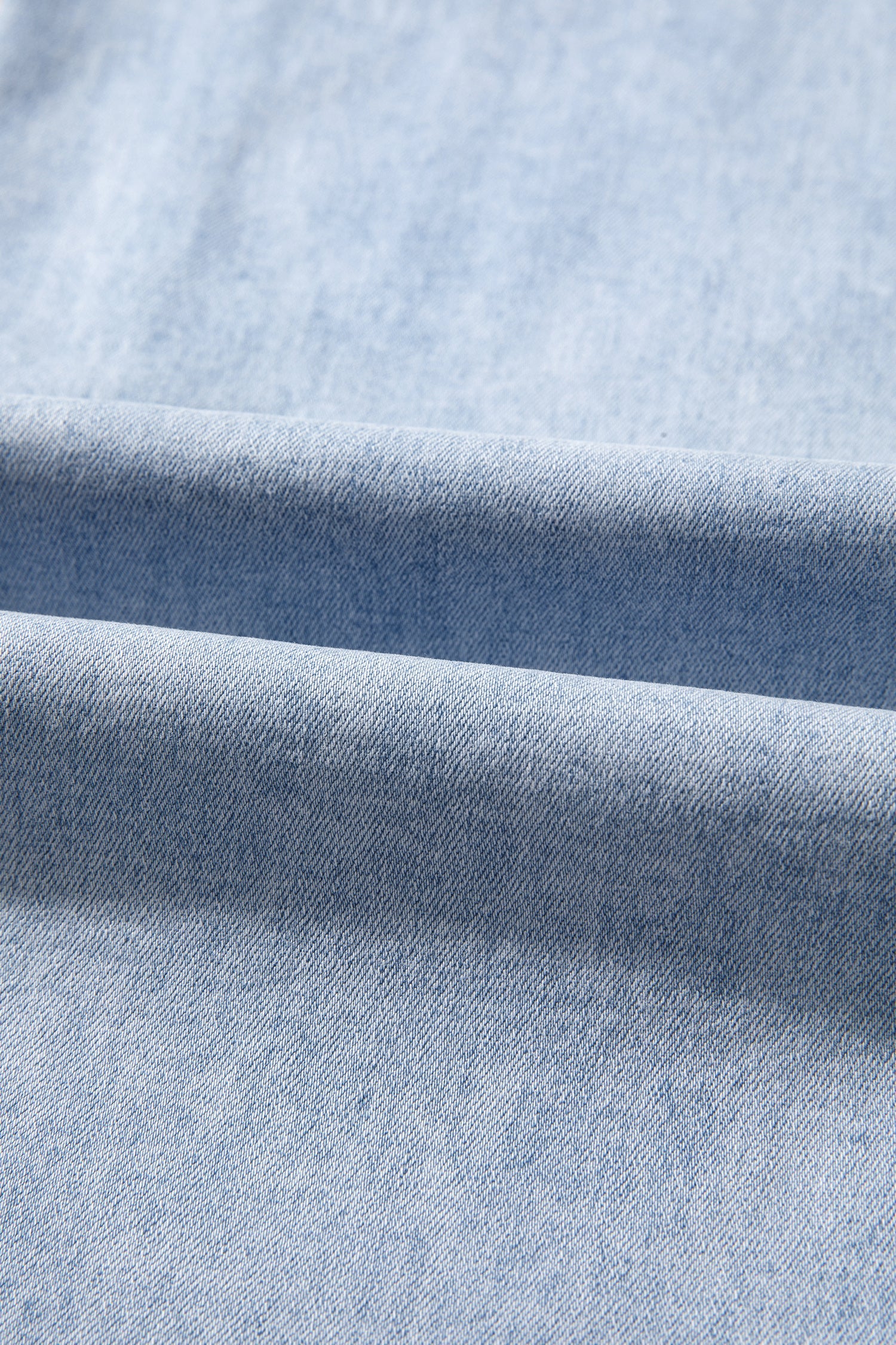 Lace Trim Everyday Full-Length Timeless Fit Jeans in Beau Blue