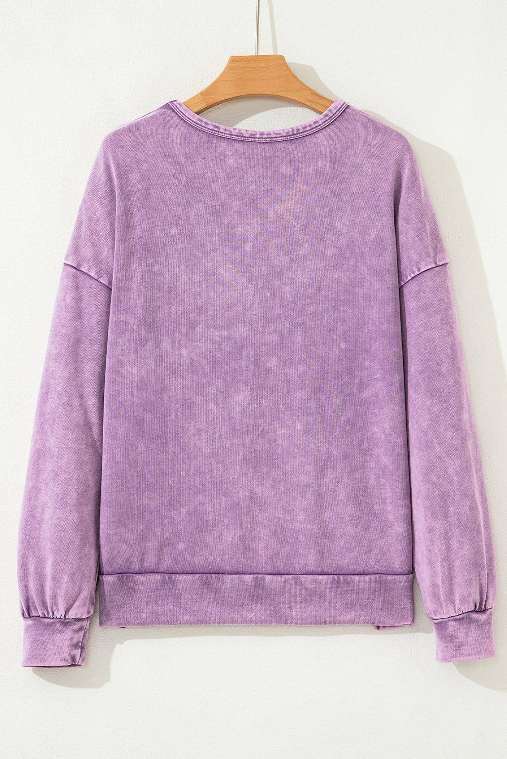 Mineral Bow Wash Big Patchwork Pullover Sweatshirt