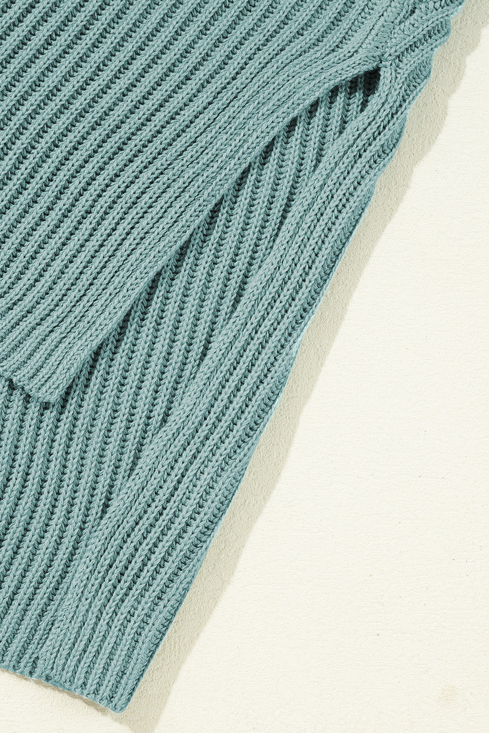 Slit Short-Sleeved Side Roomy Knit Top