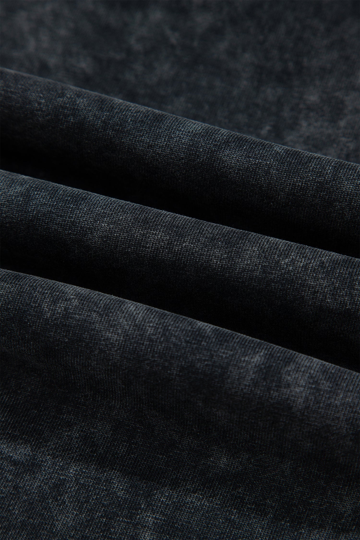 Raw Seam Drawcord Elastic Waist Barrel Pants in Black