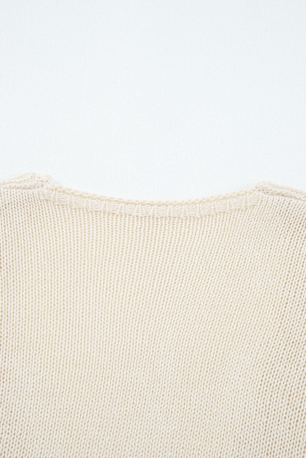Hollowed Cardigan Knit Open-Front Knit Top in Smoke Gray