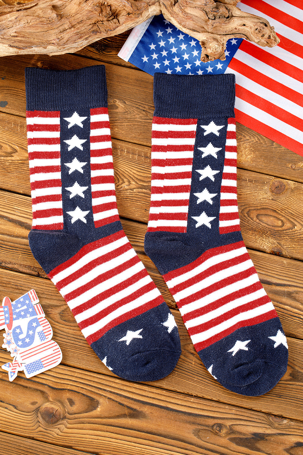Inspired Stripes American Stripes Stars Crew Socks
