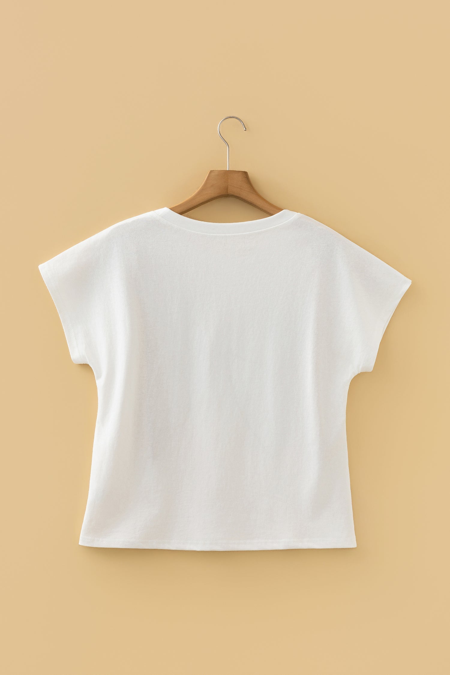 Embroidered Leopard Bow Cotton Round-Neck T Shirt