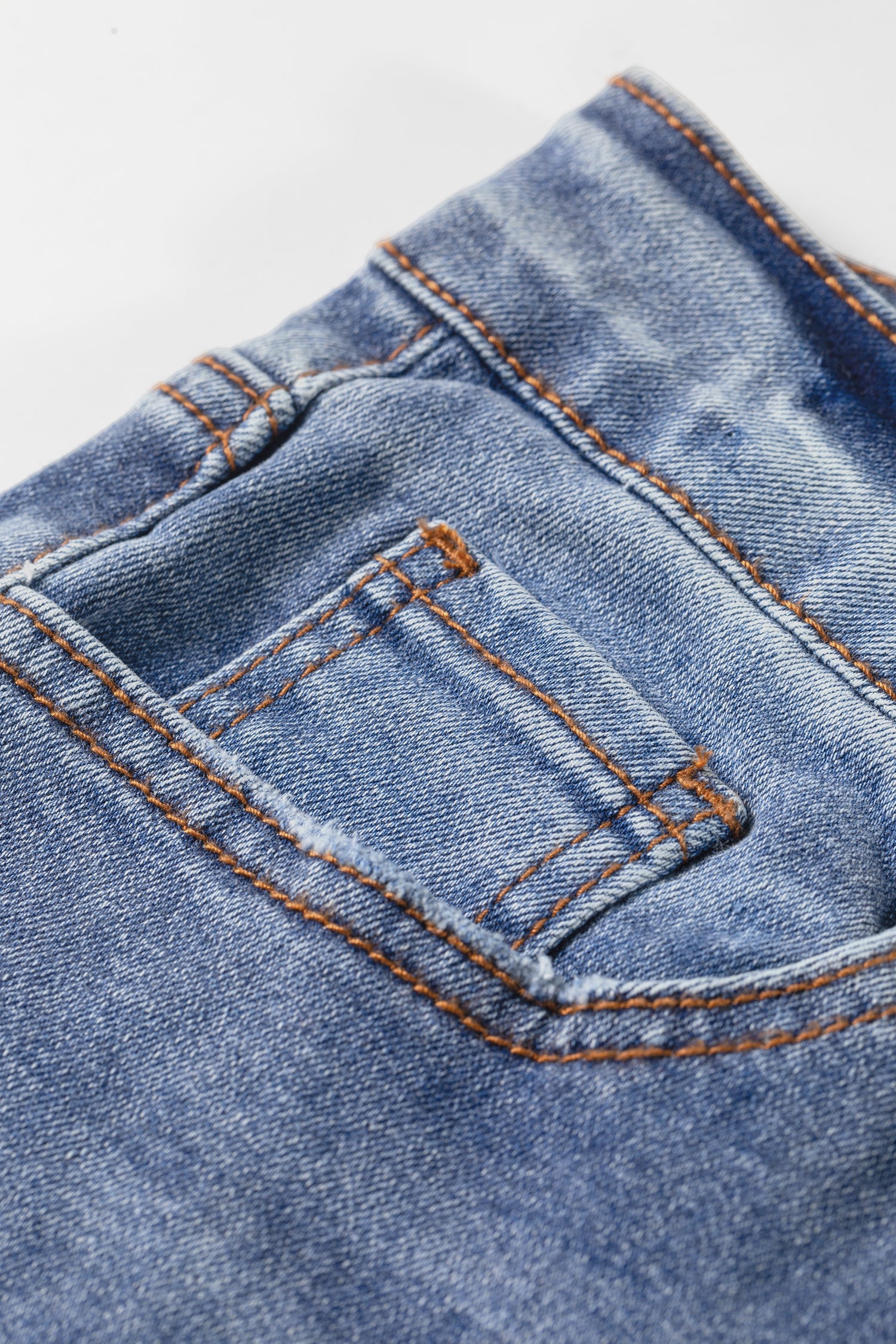 Embroidered Flare Leg Jeans in Ashleigh Blue