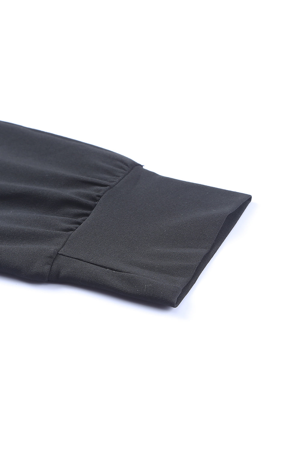 Women's High-Rise Black Pleat-Detail Pocket Leggings