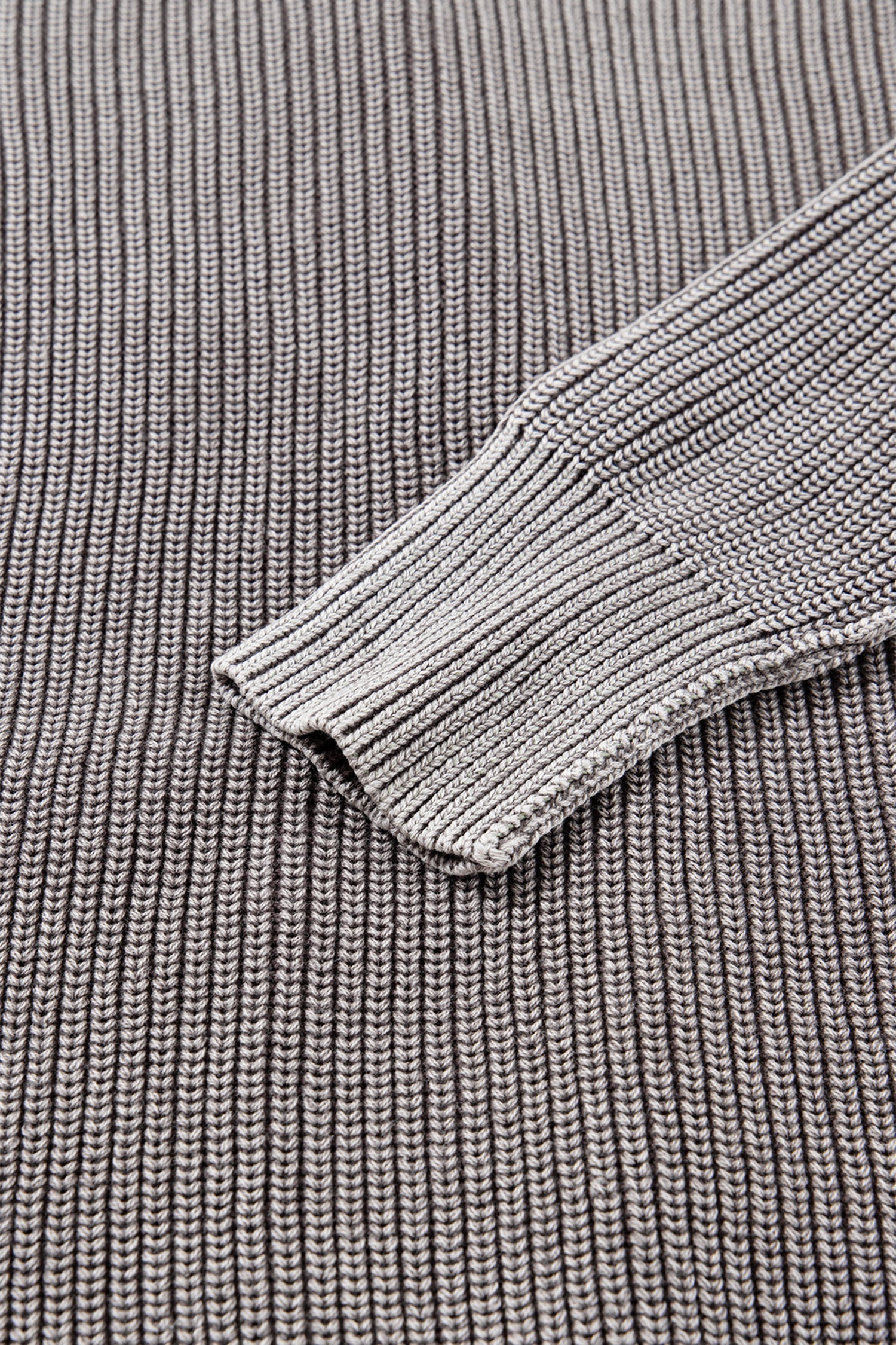 Mineral Seam Wash Exposed Patchwork Knit Open Cardigan Knit Top