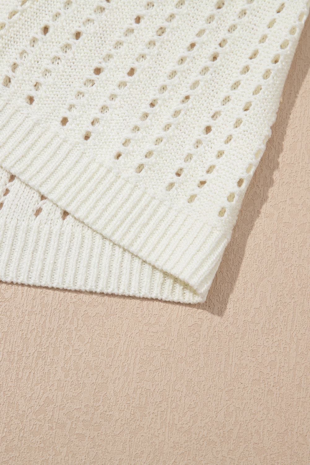 Eyelet Crochet Sleeveless V Neck Beach Dress