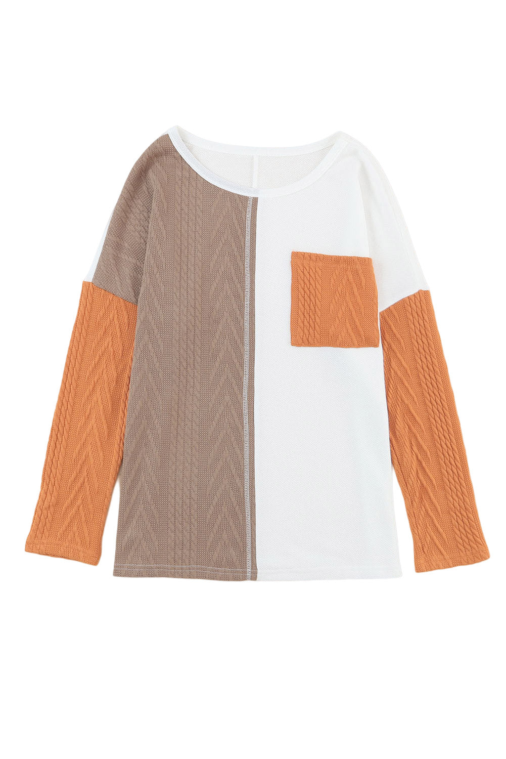 Knit Top for Women Long-Sleeve Chest