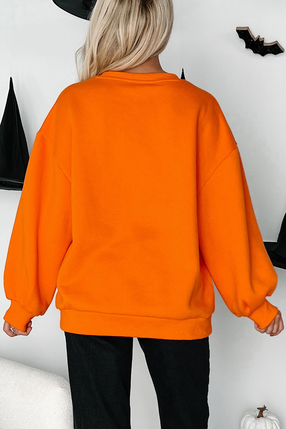 Dancing Critters Sequin Halloween Crewneck Sweatshirt