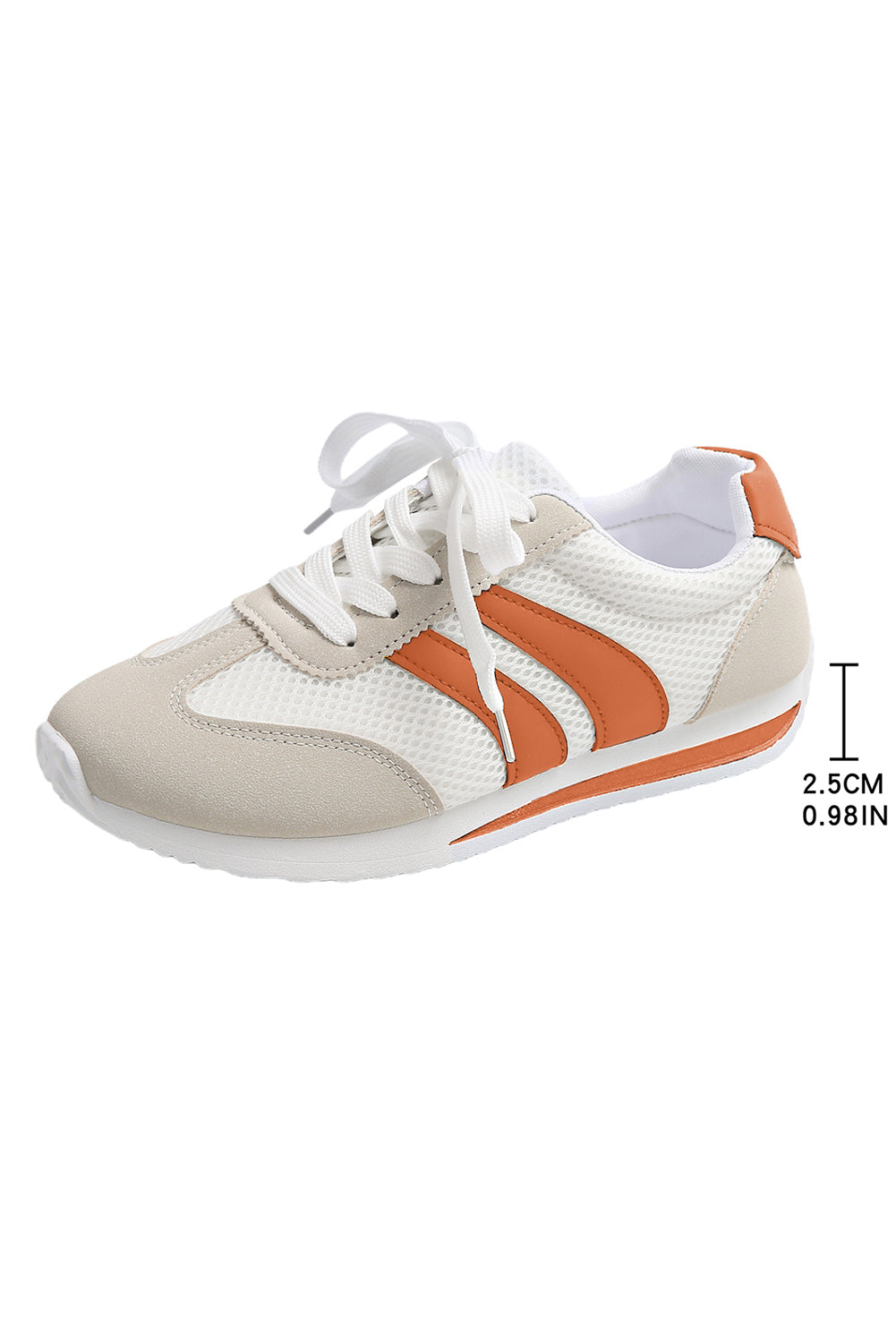 Colorblock Patchwork Breathable Lace-up Sneakers Style