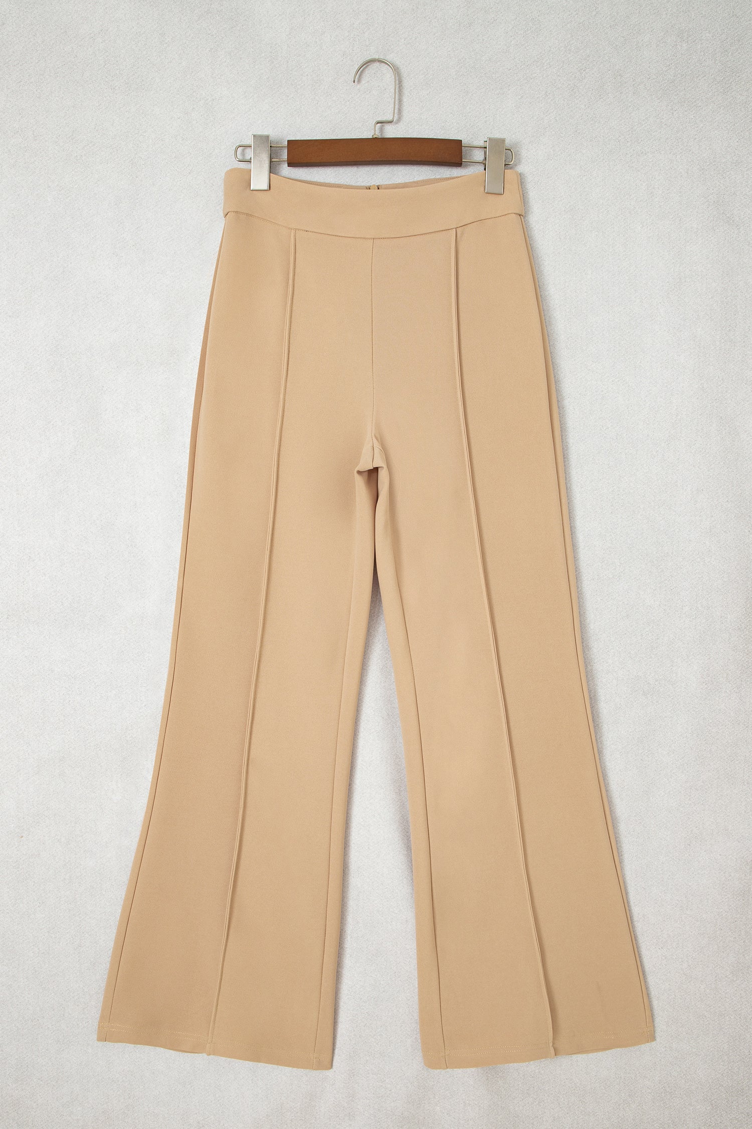 Full Length High-Waisted Length Timeless Fit Pants in Parchment