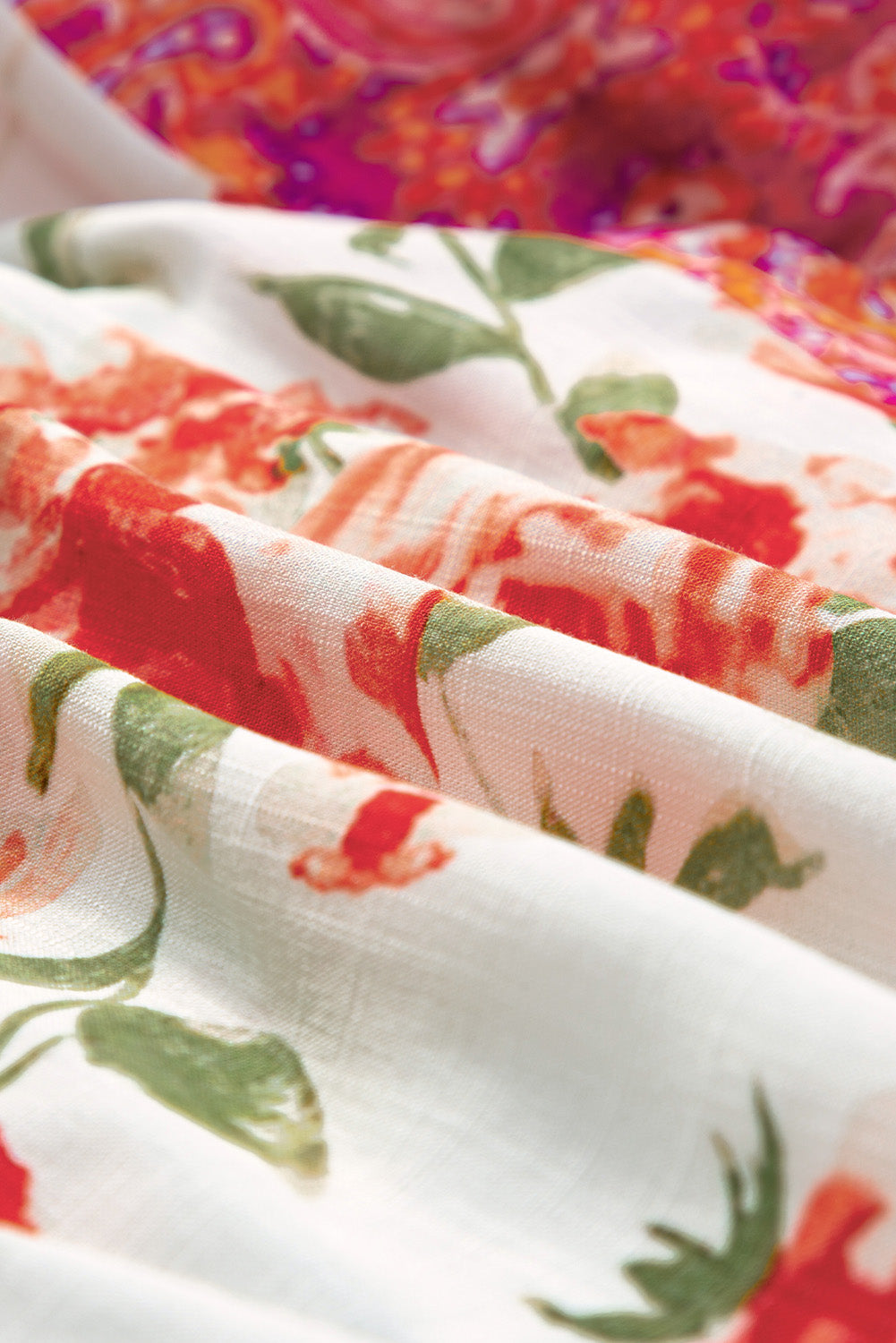 Women's Floral-Print Button-Front Bohemian Blouse