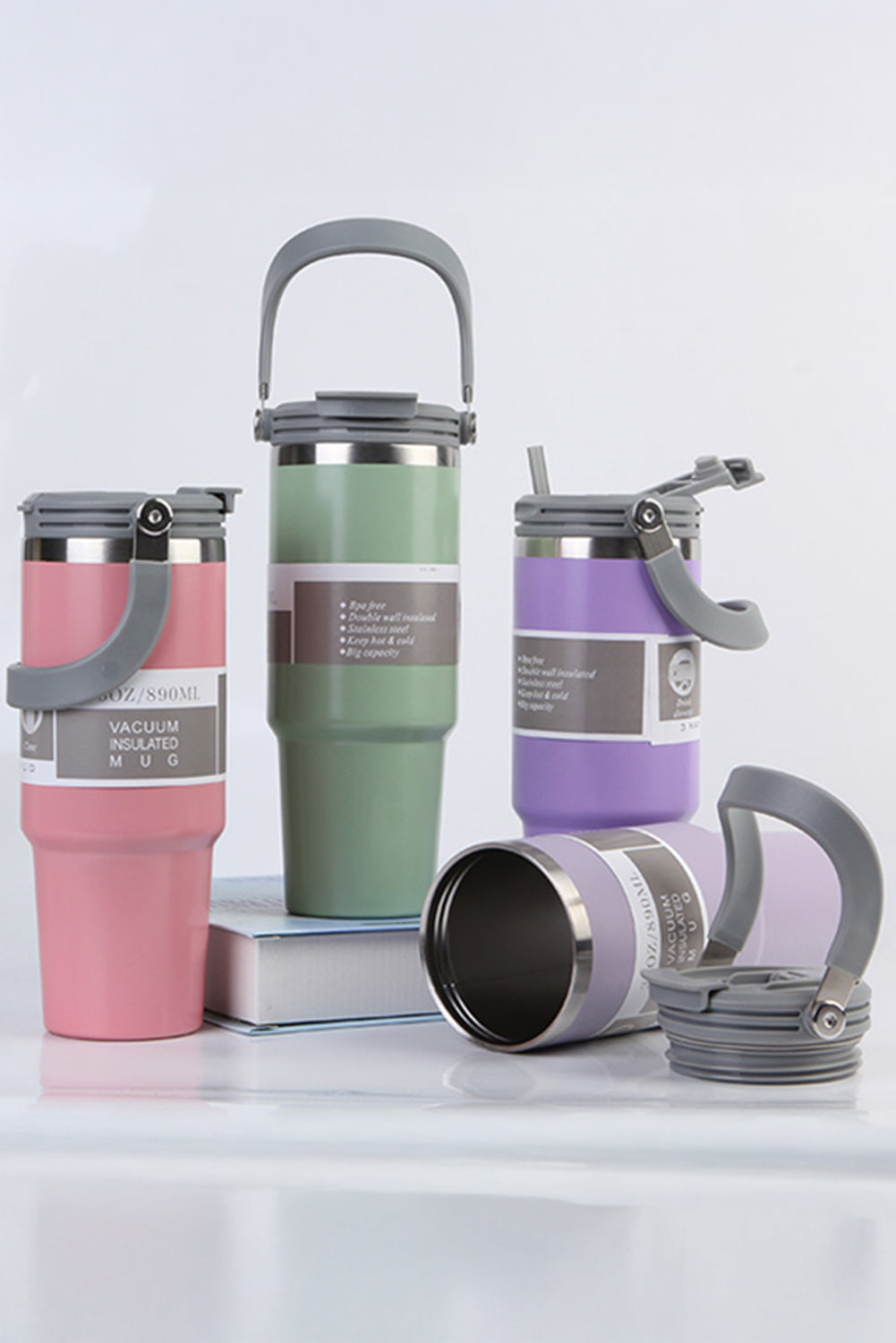 Insulated Vacuum Minimalist Vacuum Cup with Handle 30oz Style