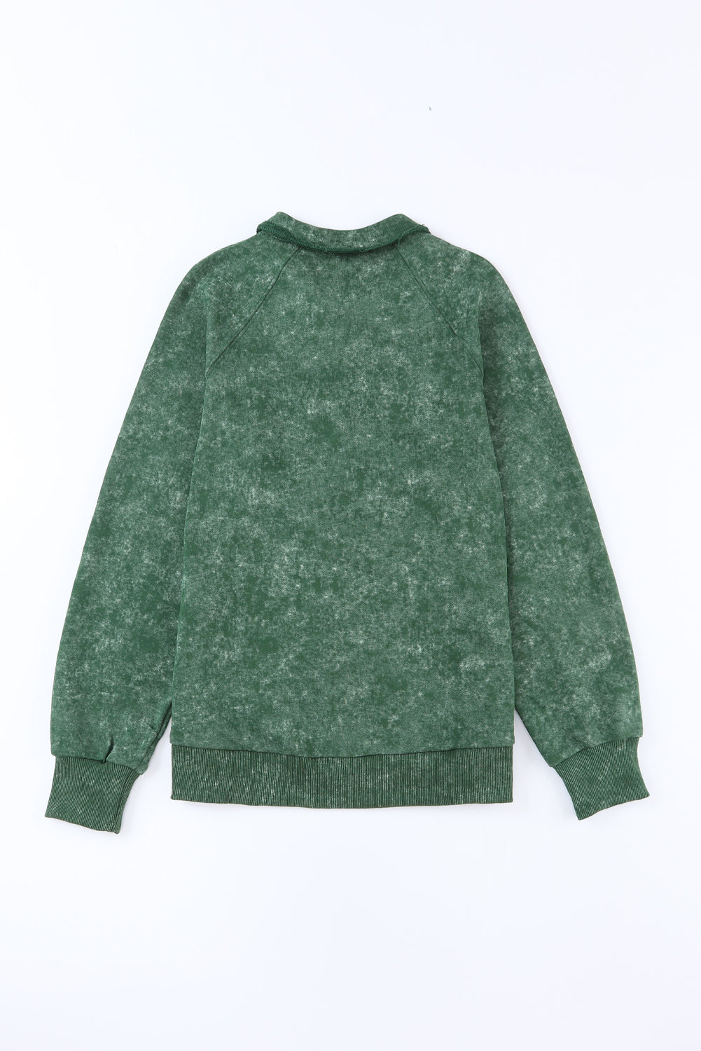 Women's Shacket Featuring Flap Pocket Button Green Vintage Washed